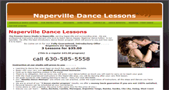 Desktop Screenshot of napervilledancelessons.com