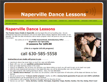 Tablet Screenshot of napervilledancelessons.com